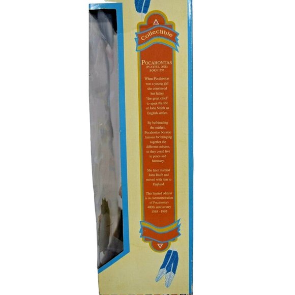 DanDee Pocahontas Fine Porcelain Doll 400th Anniversary Special Edition - Picture 4 of 8